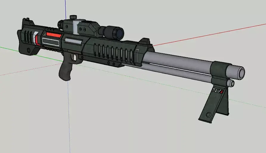 M-98 Widow Low-poly 3D model