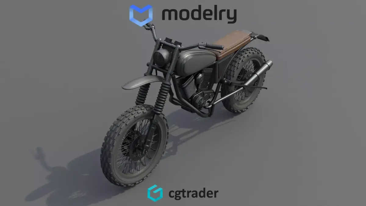Enduro Motorcycle 3D model