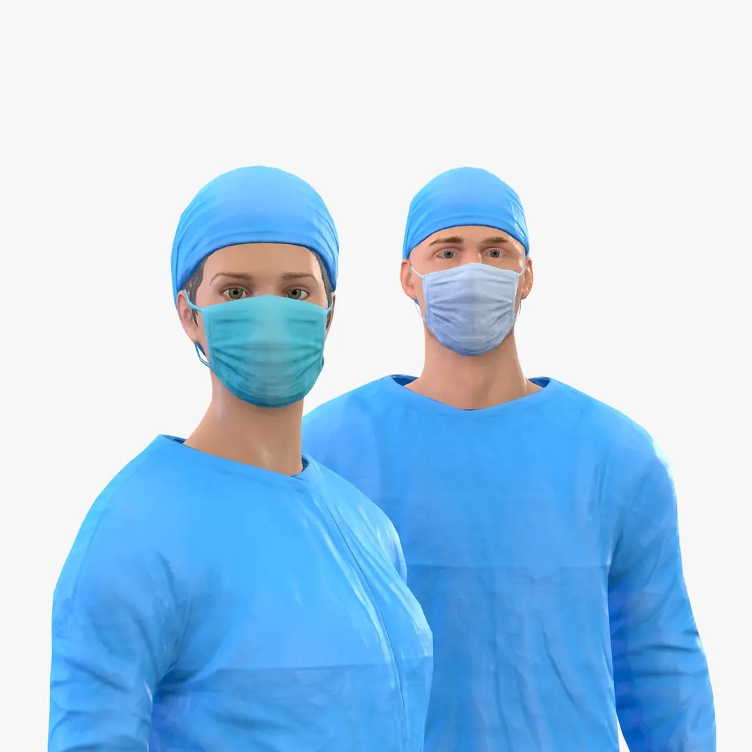 Surgeons Characters 3D model