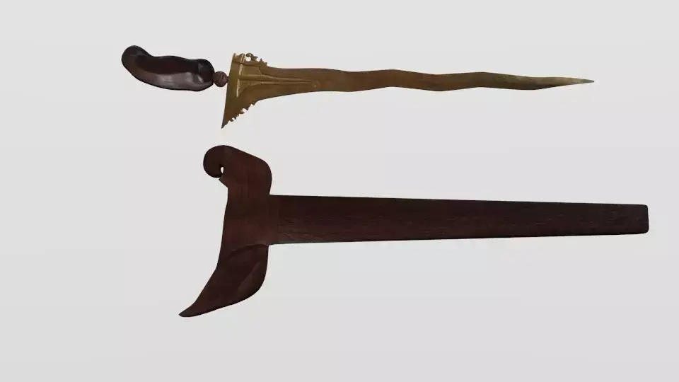 Balinese Keris 3D model
