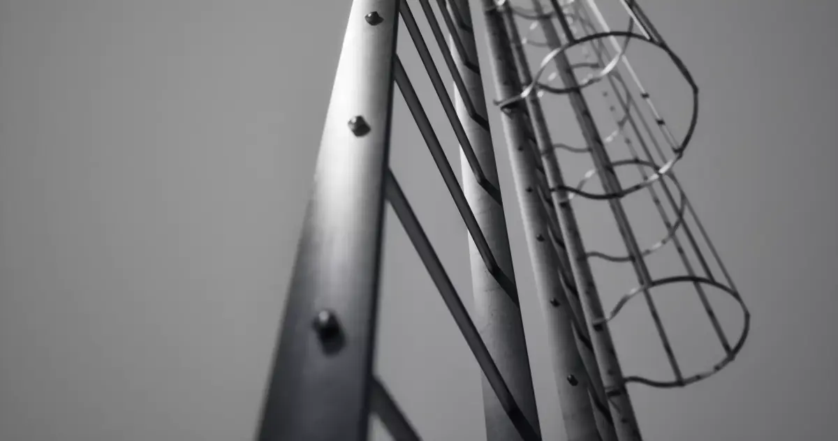 Three tunnel safety ladders 3D model