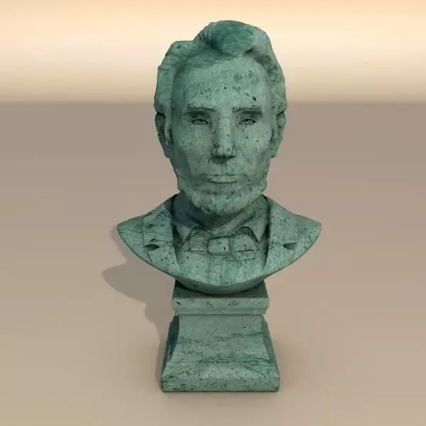 Abraham Lincoln patina bust 3D model