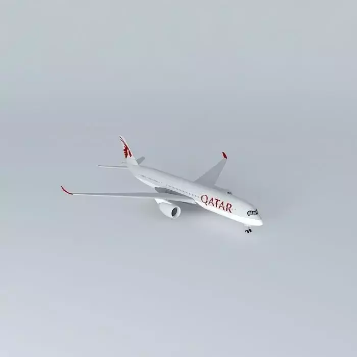 Qatar Airways Airbus A350-900 Free 3D model