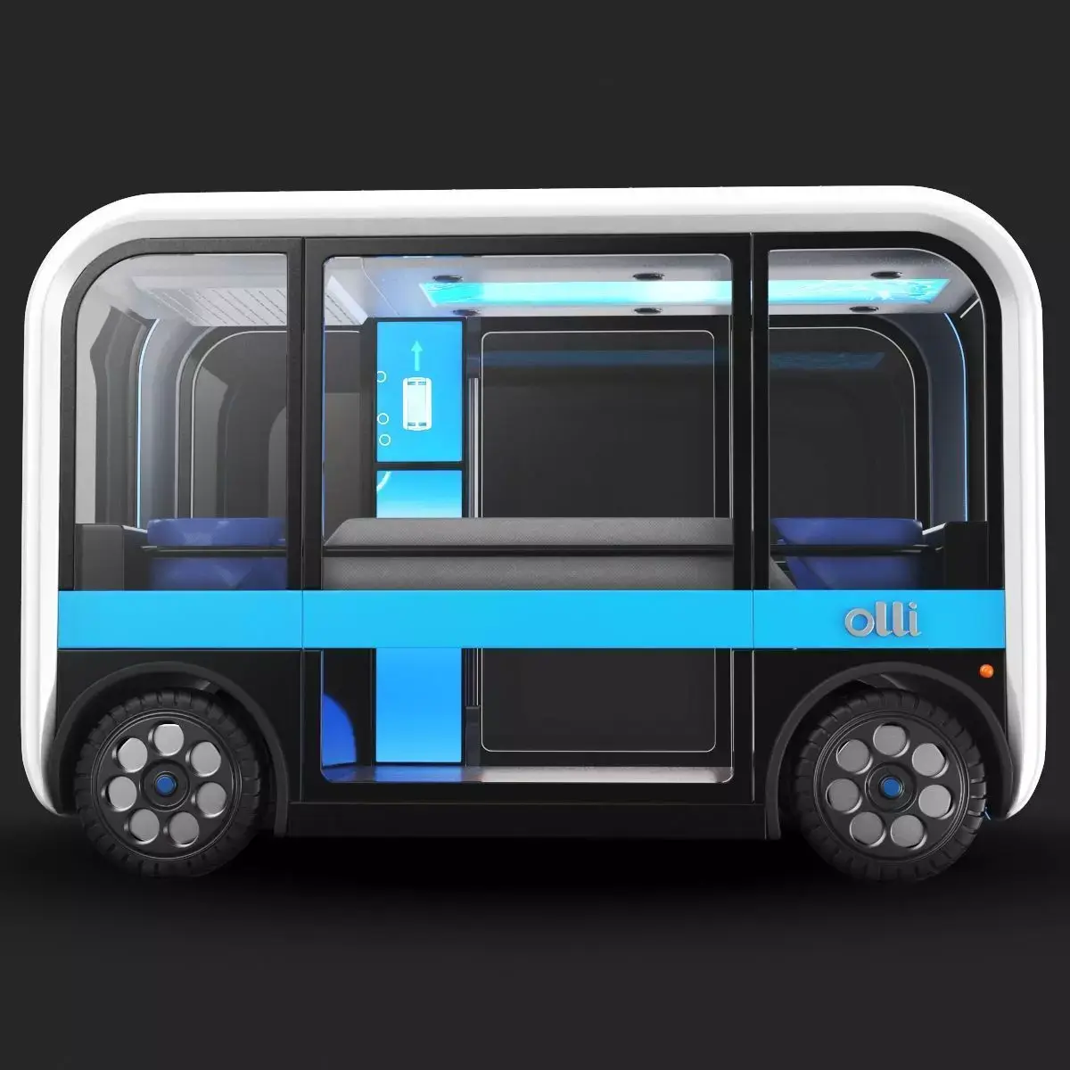 Autonomous Olli Bus Self Driving  3D model