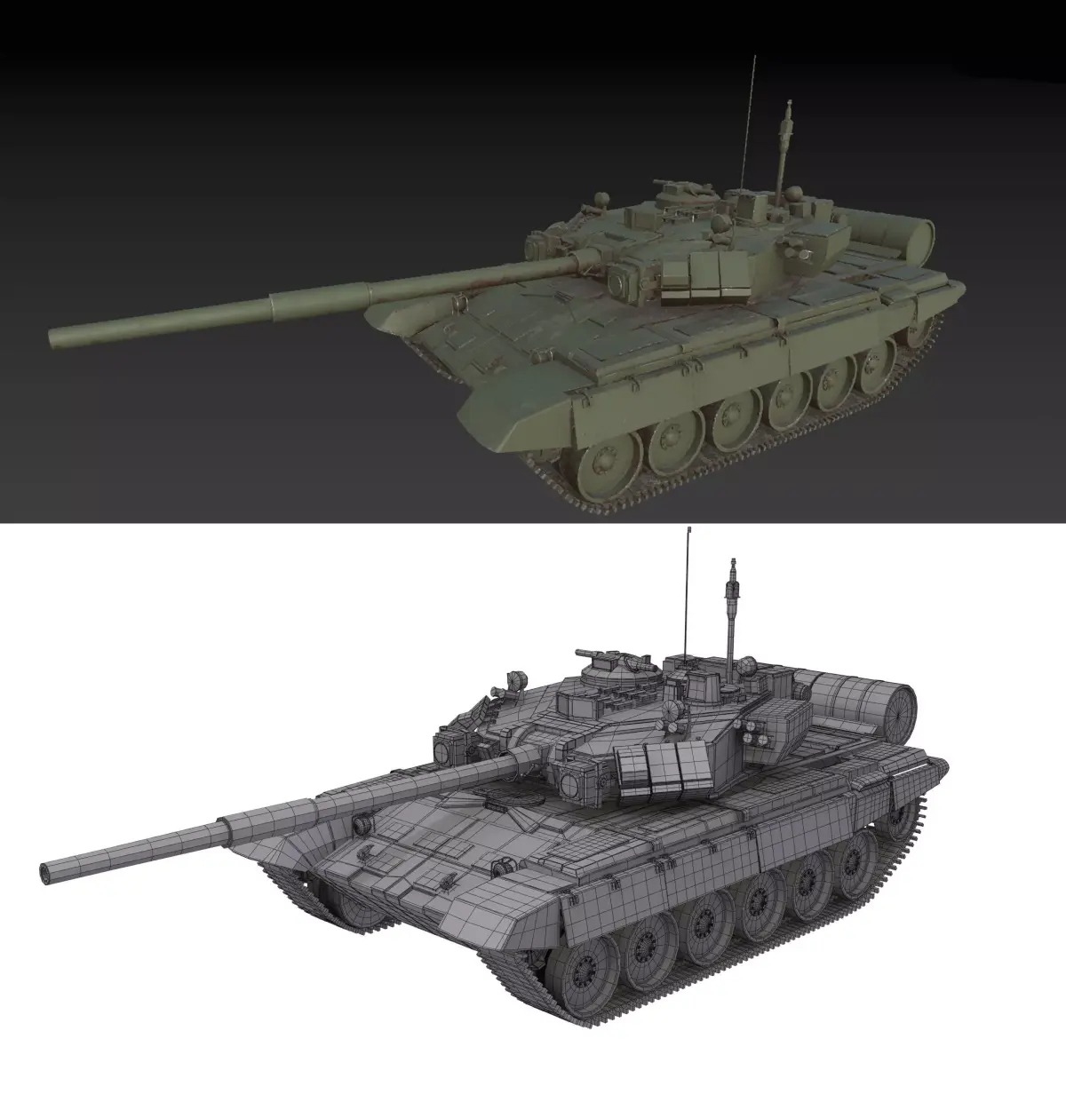Soviet Union Tank T 84 3D model