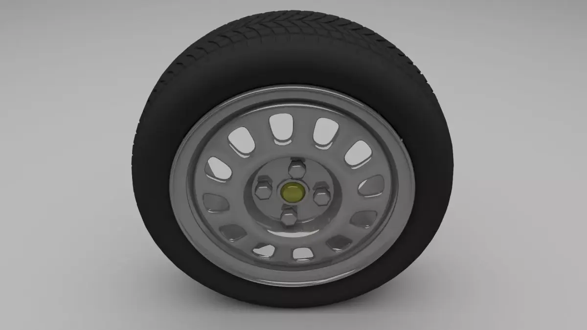 VW Golf Wheel 3D model