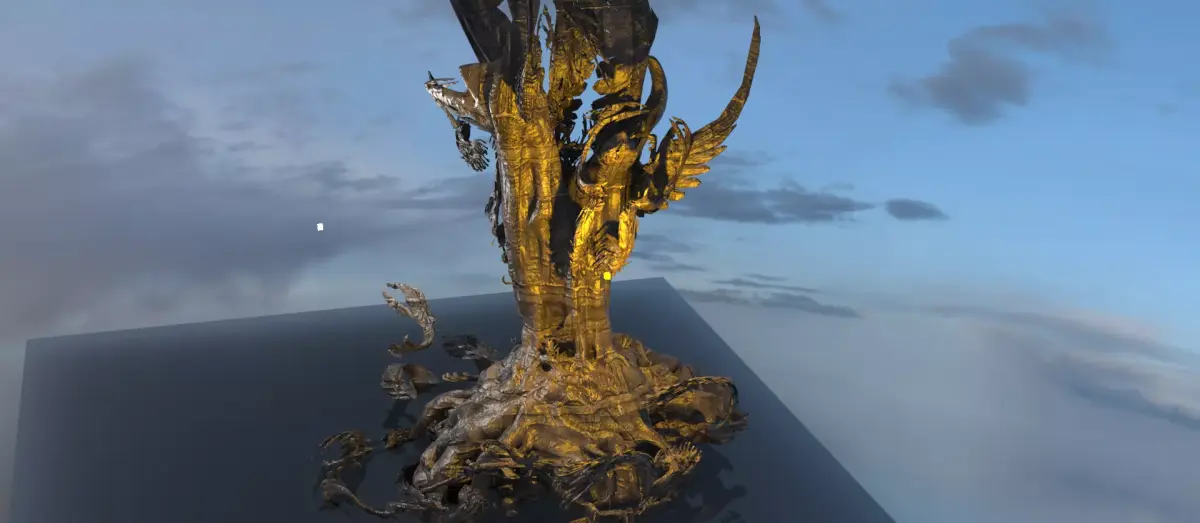 Dantes crypt hades tree Low-poly 3D model