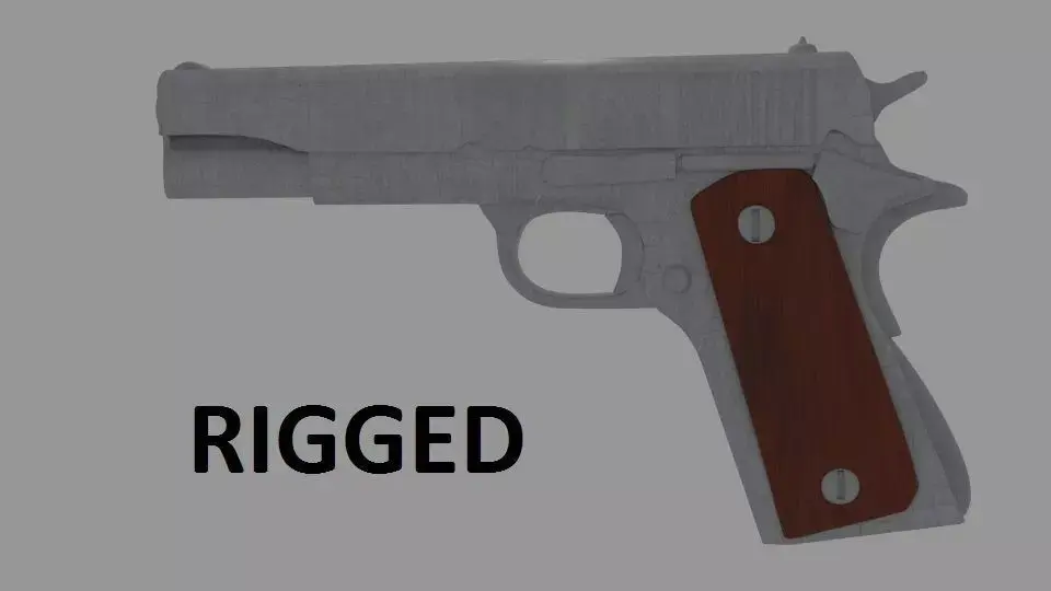 Colt 1911S 3D model