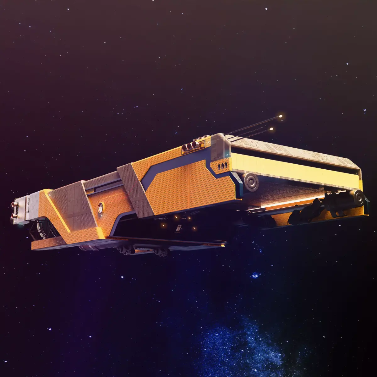 SpaceShip Cargo 3D model