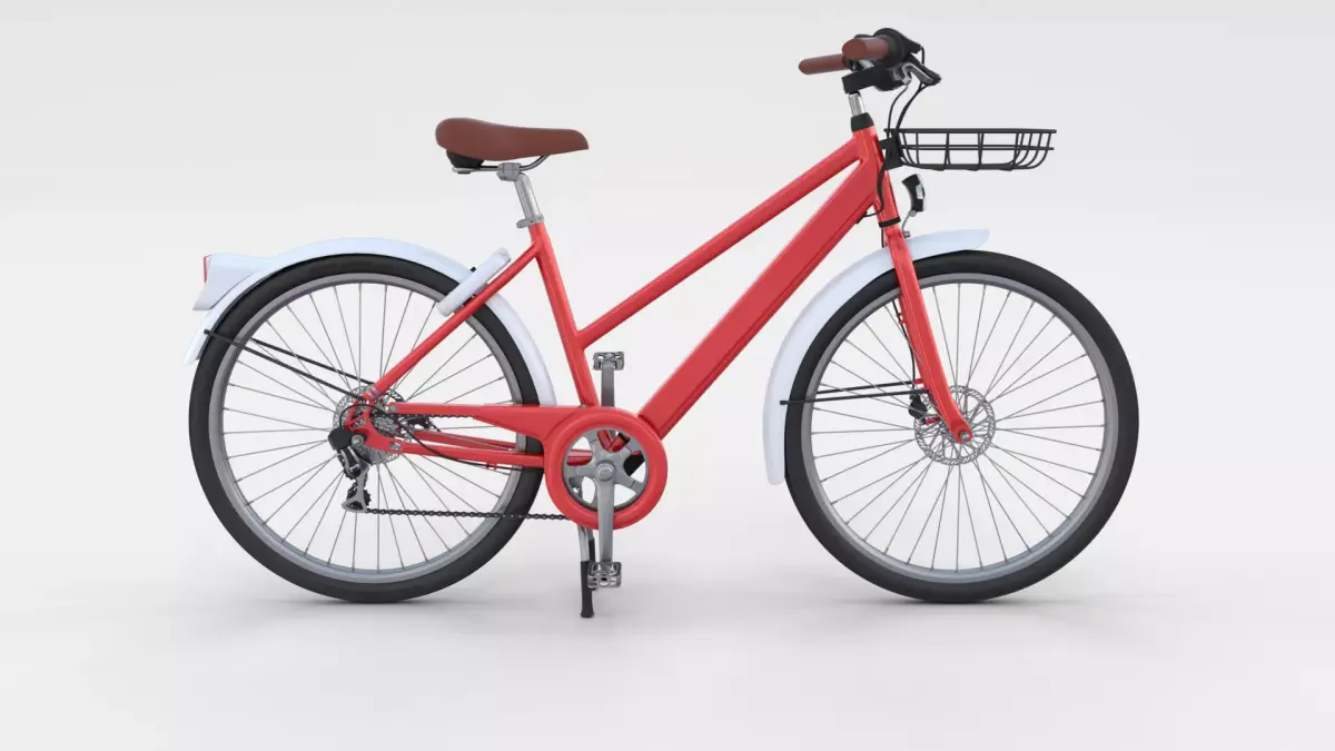 Generic Bicycle Red 3D model