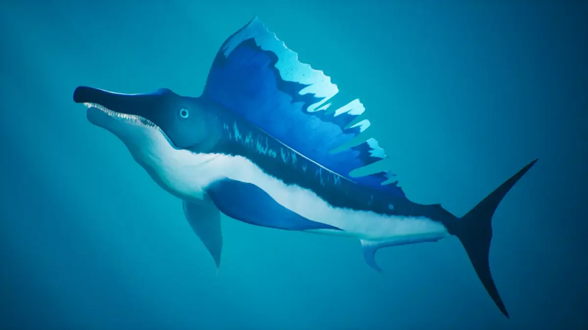 Sailtooth Fish Low-poly 3D model