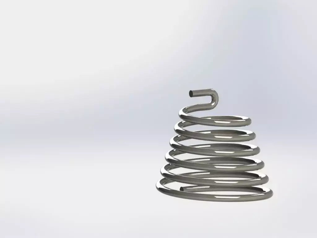 Tension Spring Free 3D model