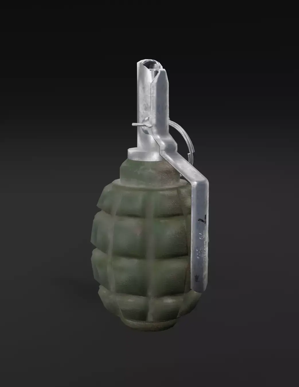  Grenade F-1 Low-poly 3D model Low-poly 3D model