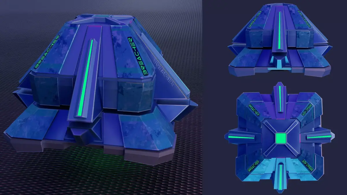 Sci-fi grenade   Low-poly 3D model
