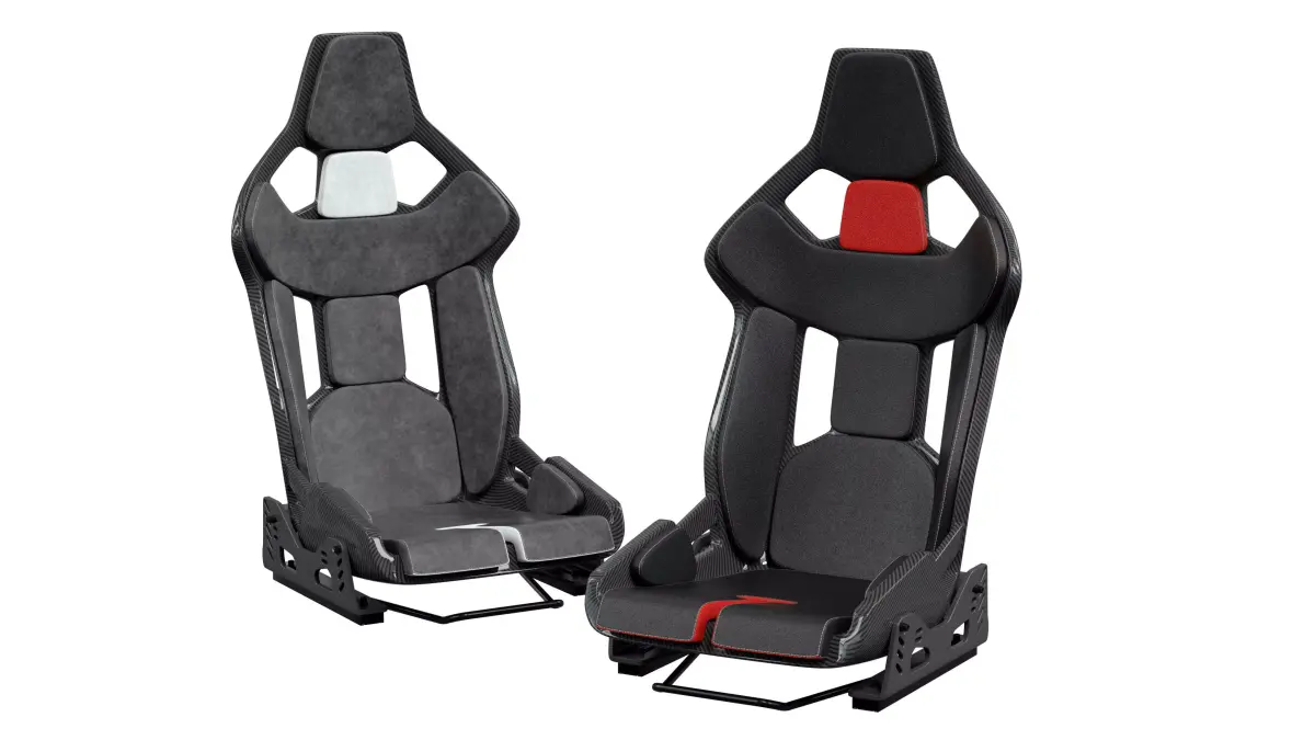 carbon fibre car racing seat 3D model