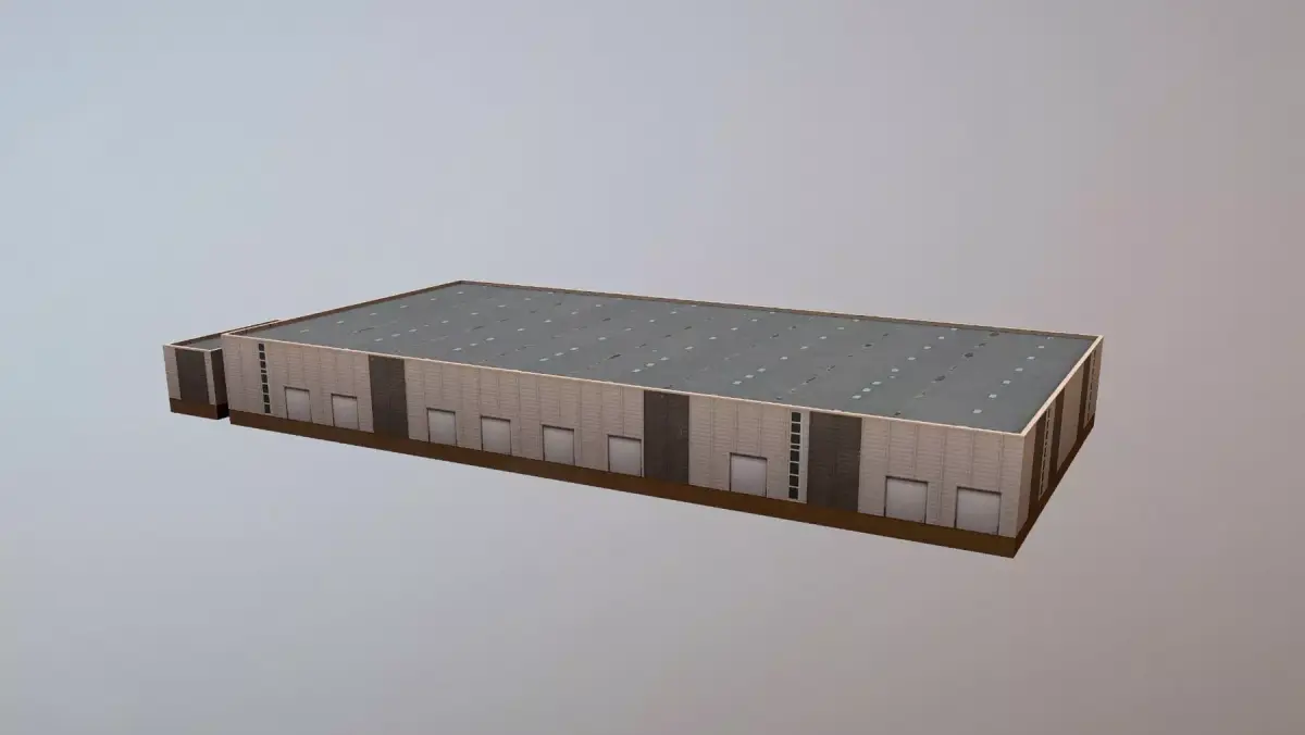 Arlanda Schenker Logistics Low-poly 3D model