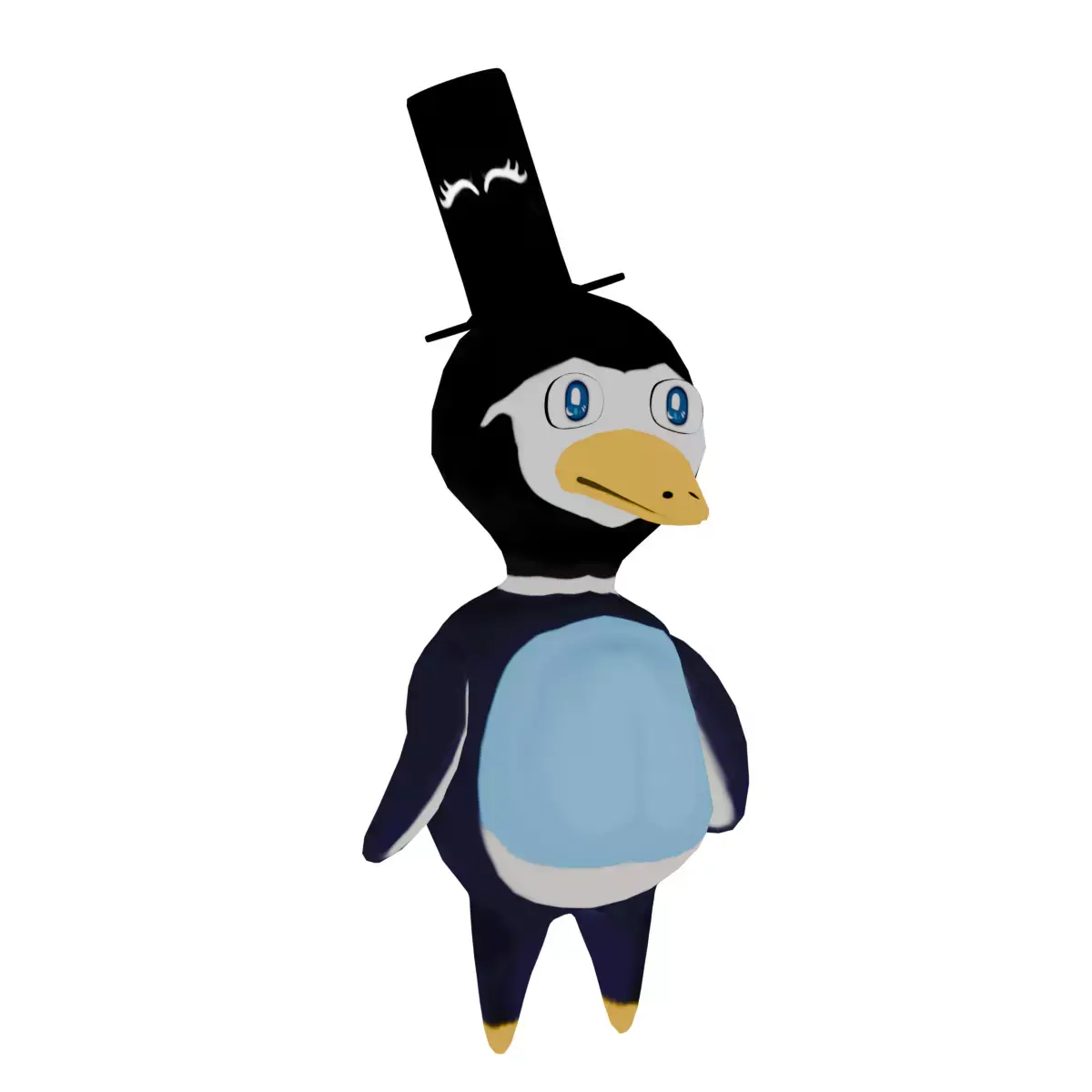 char Pengu the Penguin Low-poly 3D model