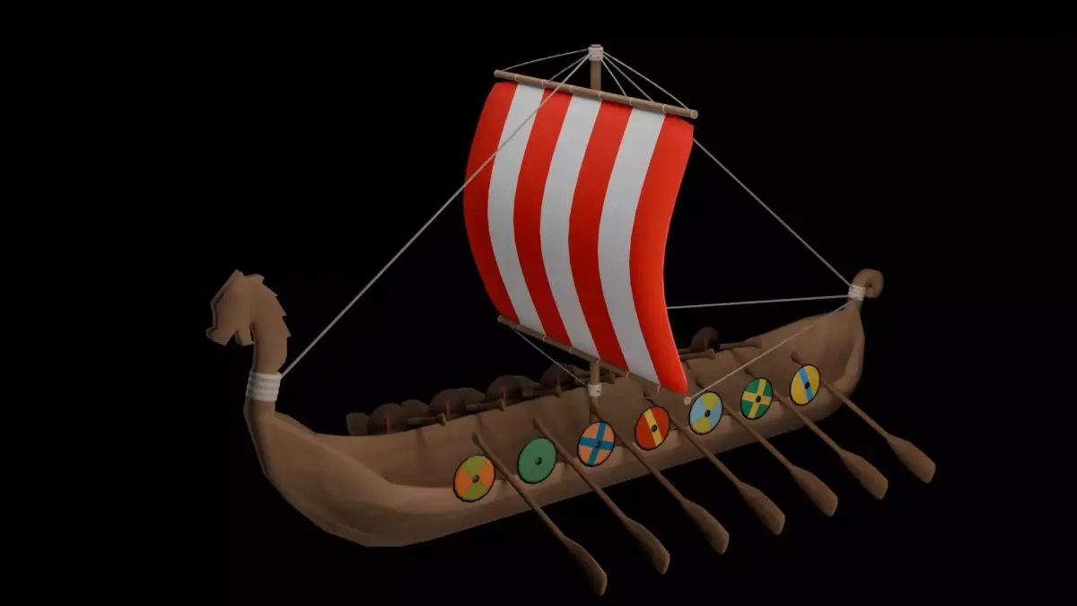 Longship 3D model