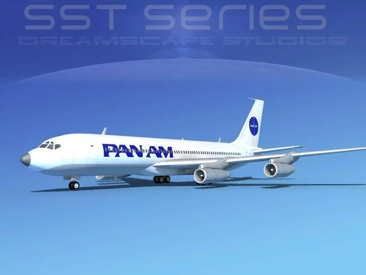 Boeing 707-320 SS Pan American 2 3D model