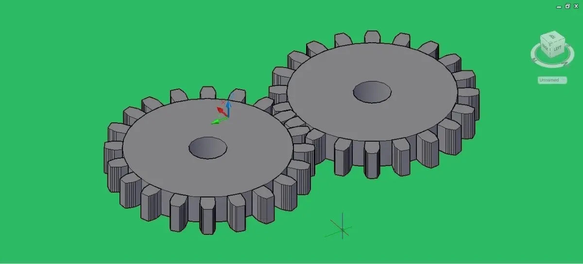 Spur Gear Mesh Free 3D model