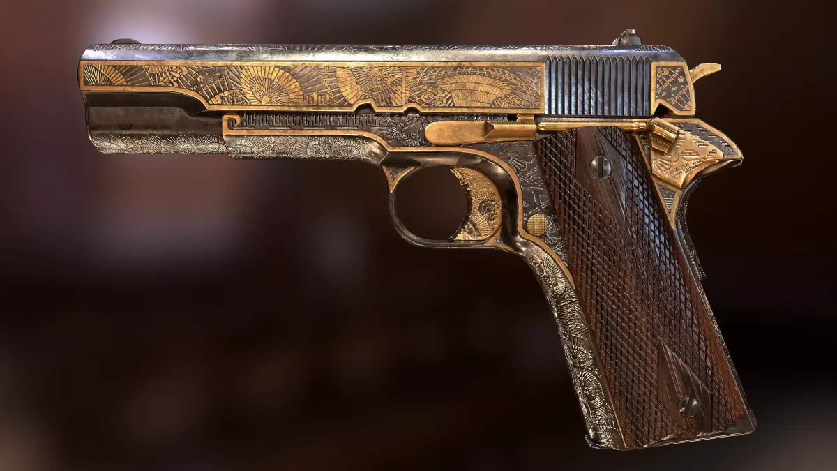 Colt 1911 Yakuza style Low-poly 3D model