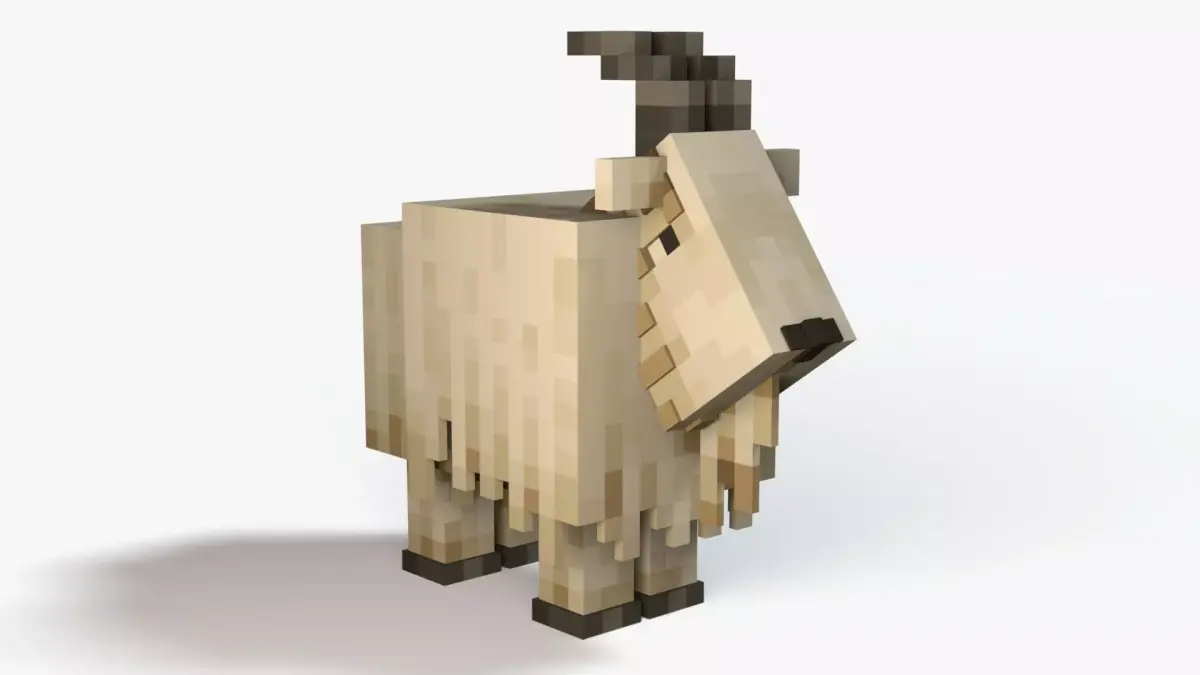 Minecraft Goat Low-poly 3D model