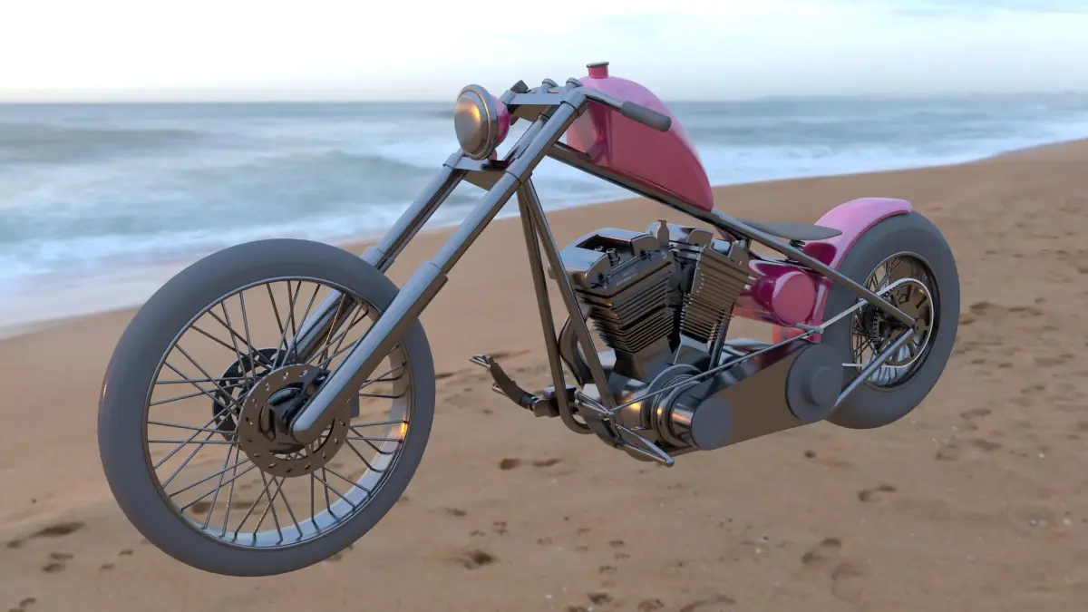 Harlay Motorcycle 3D model