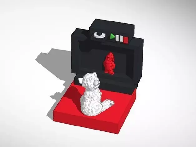 Sheepy watching tv Free 3D print model