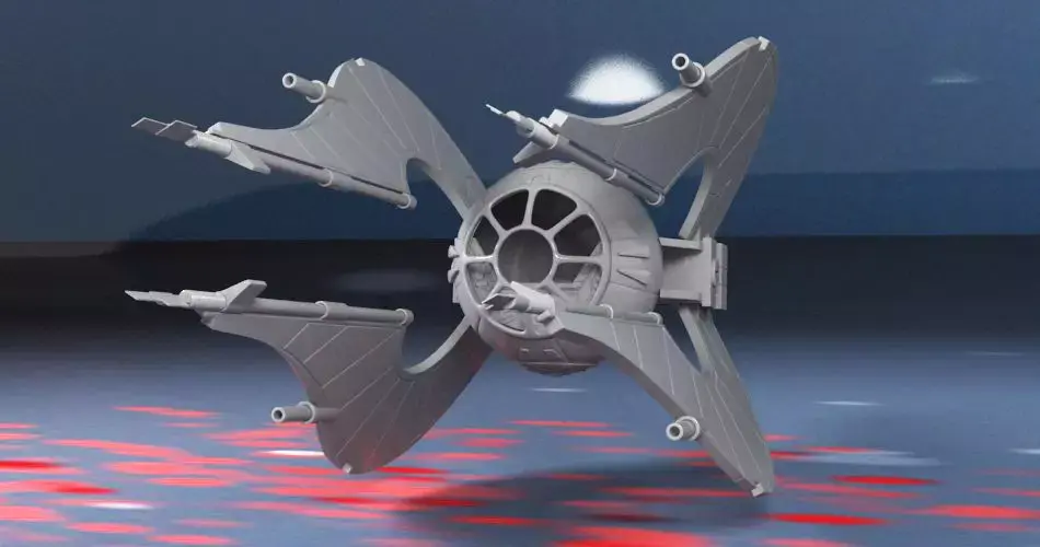 Spaceship Chiss clawcraft 3D print model