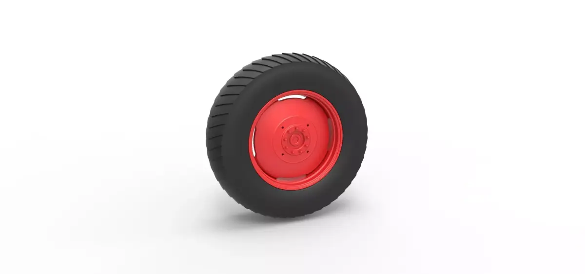 Rear wheel of Small block Pulling tractor Scale 1 to 25 3D print model
