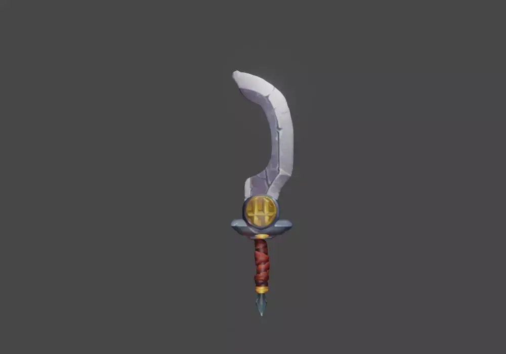Zeloeman Sword A 22 Low-poly 3D model