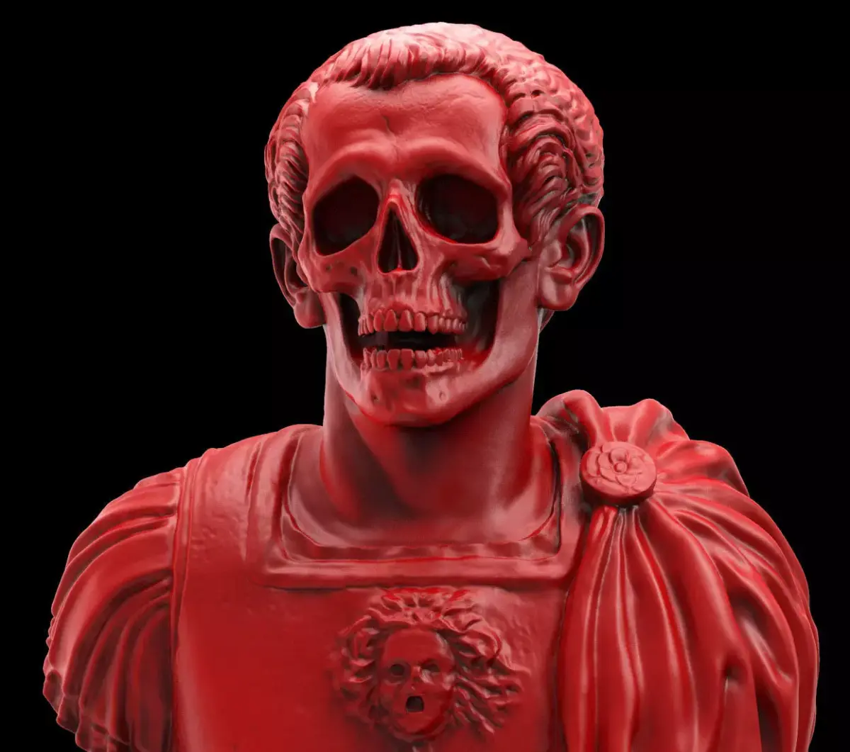 Caesar Skull Bust 3D print model purchase
