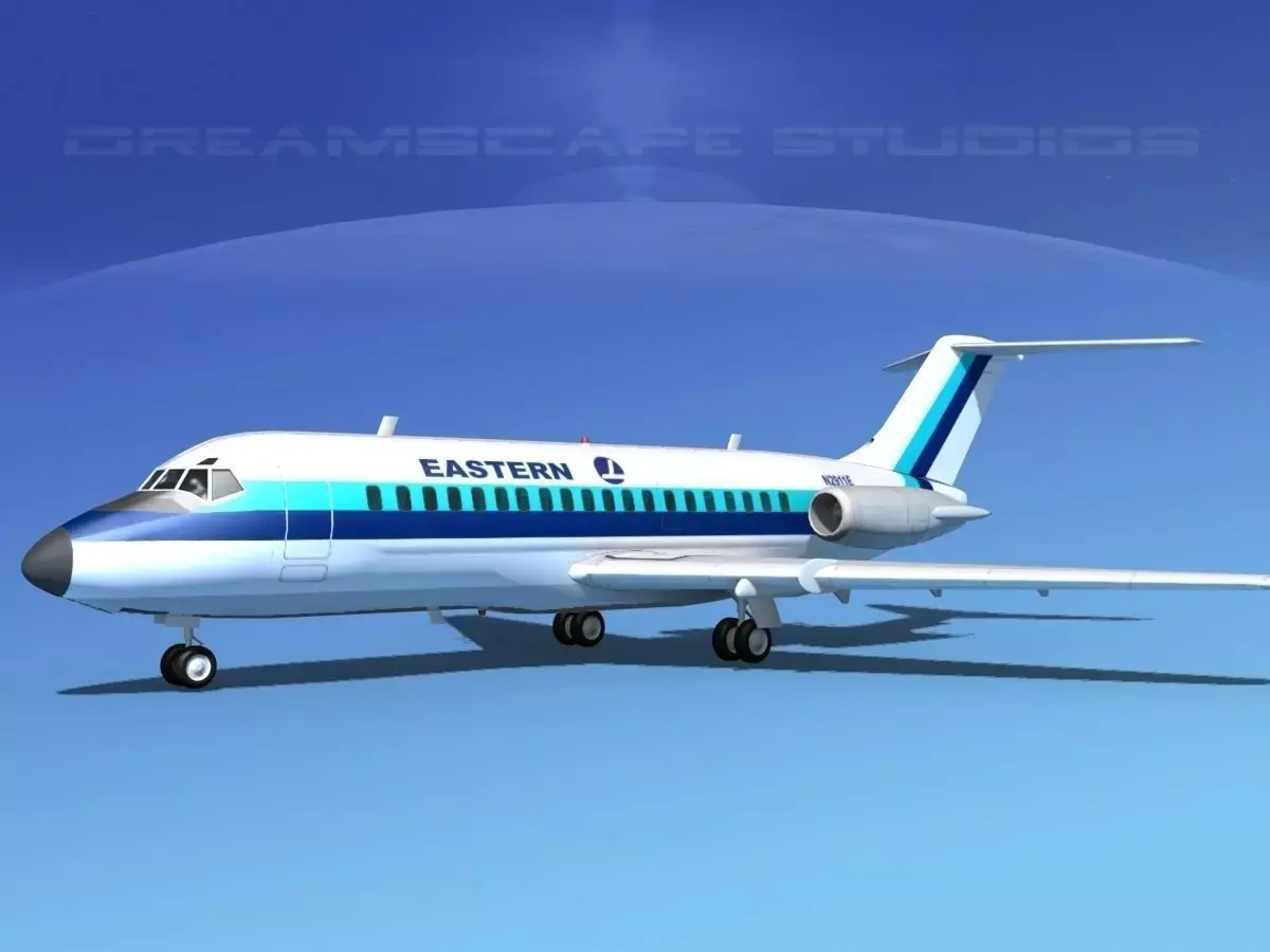 Douglas DC-9-20 Eastern Airlines 3D model