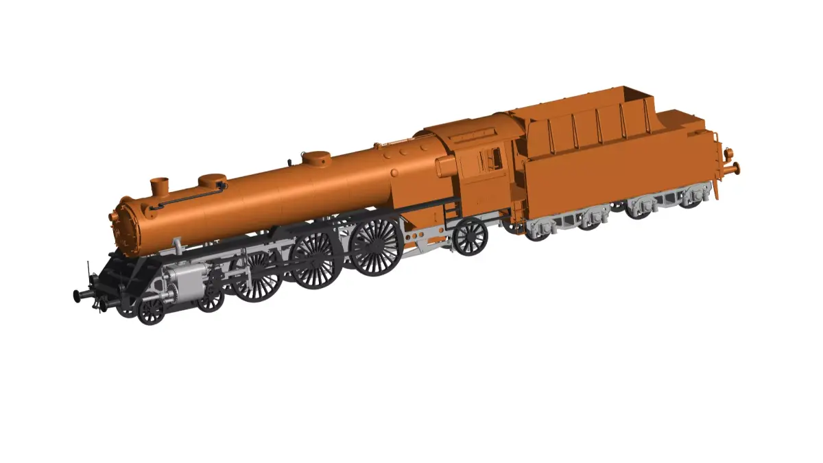 locomotive 3D model 3