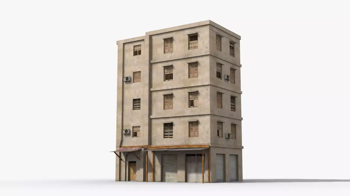Arab Middle East Building x28 Low-poly 3D model