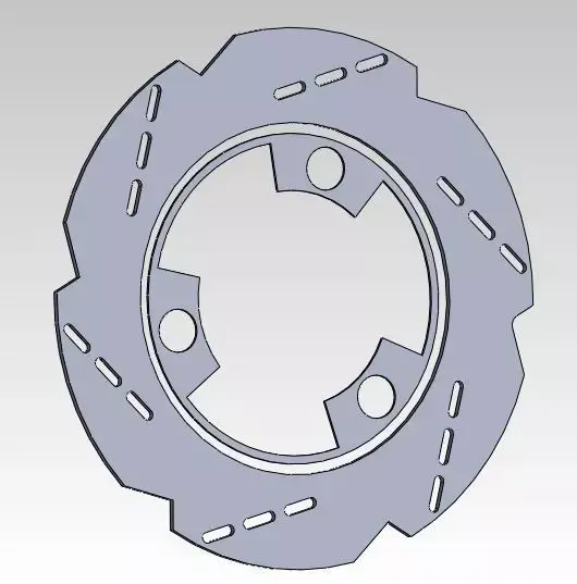Apache rtr disc brake front Free 3D model