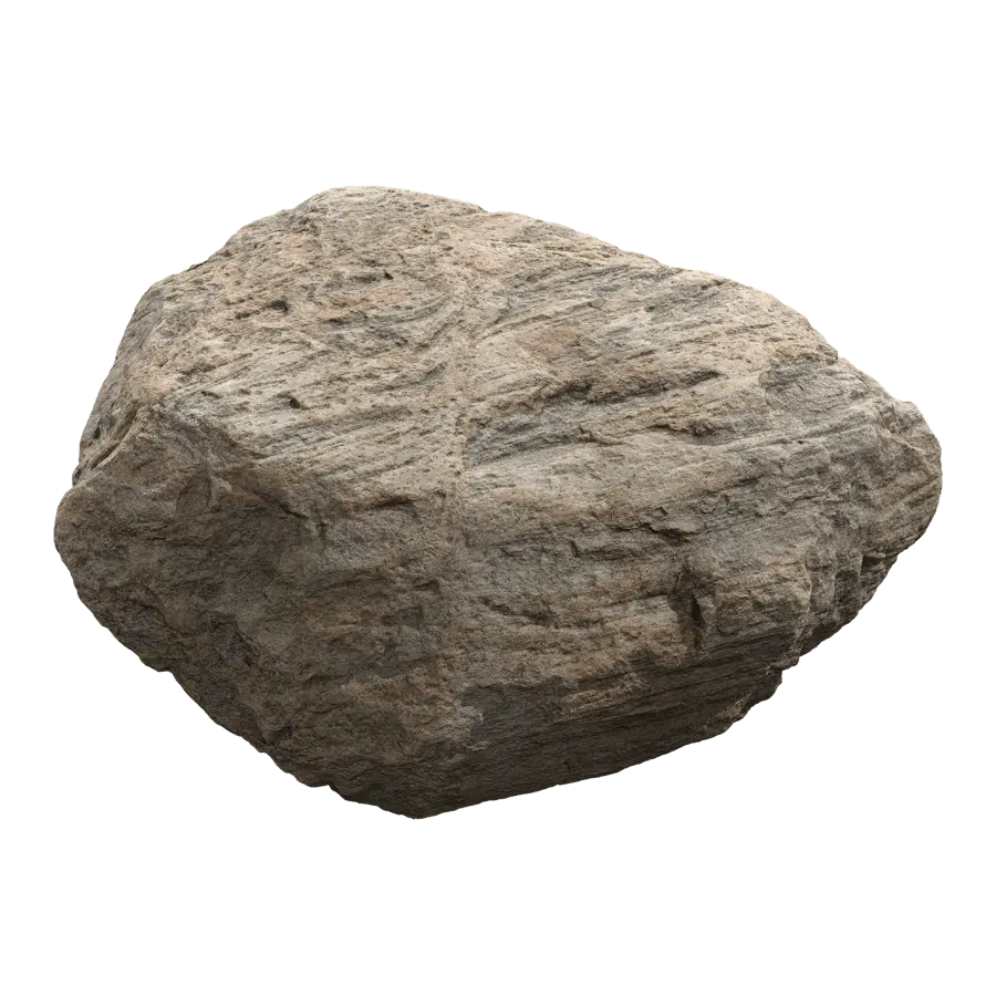  Cool Toned Brush Stroke Large Rock Boulder Model  purchase