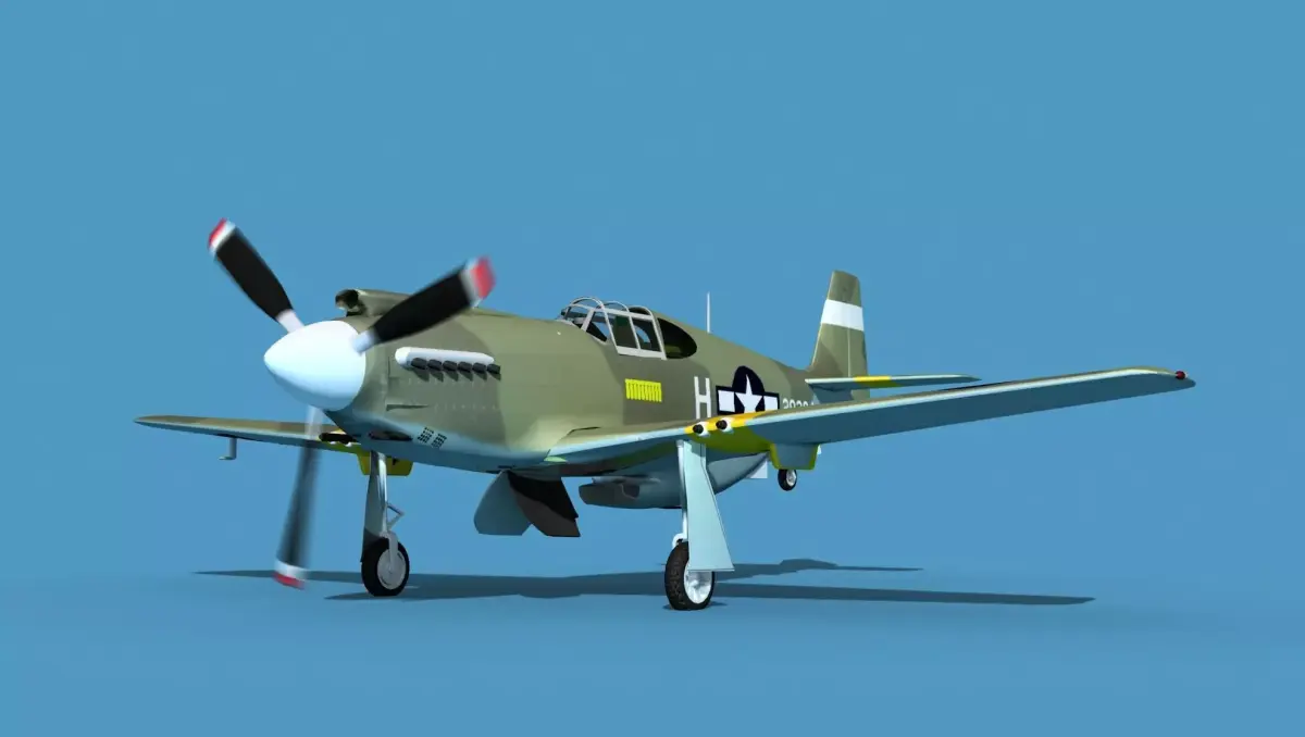 North American A-36A Apache V08 USAAF 3D model