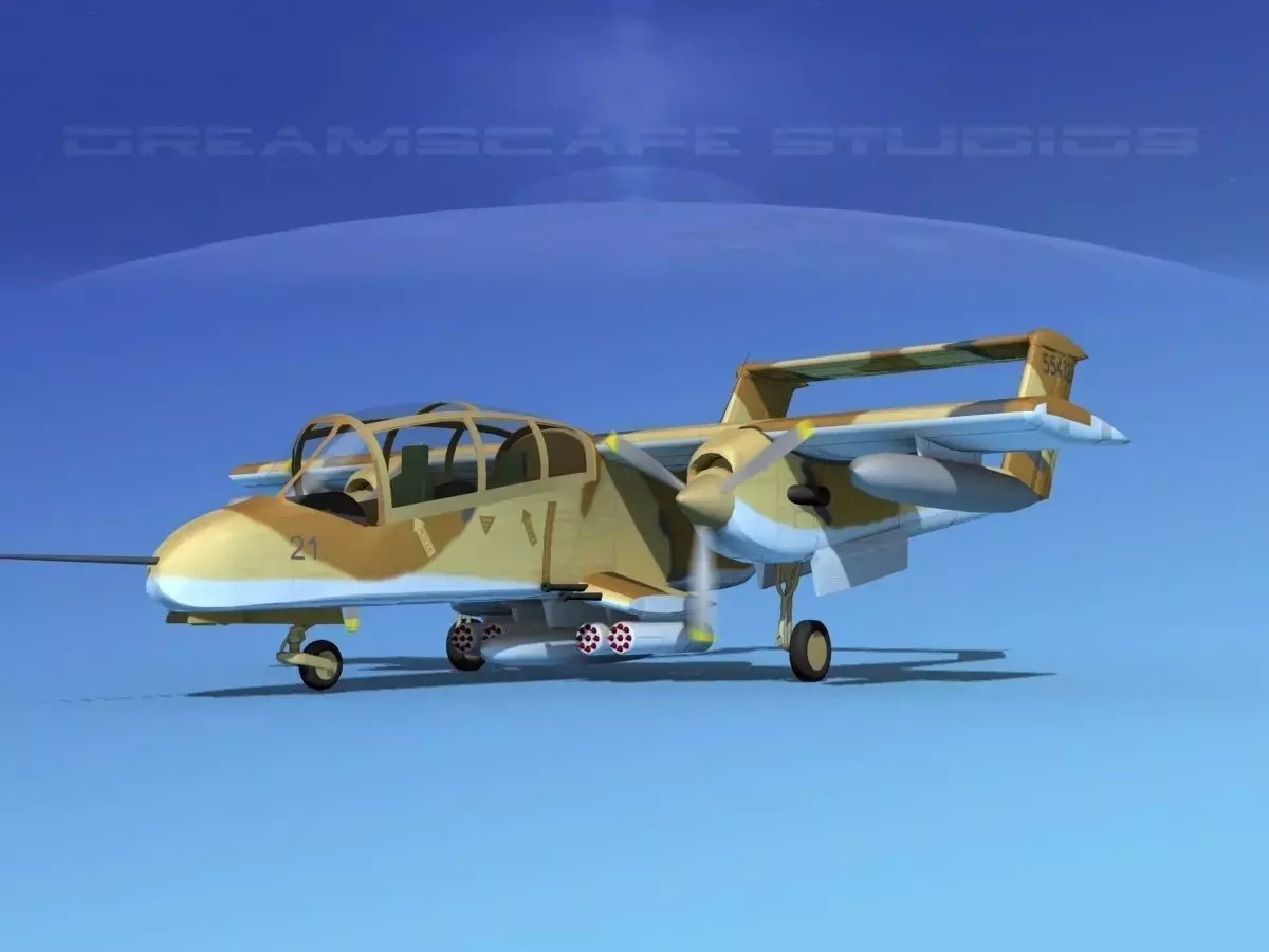 Rockwell OV-10D Bronco US Marine Corps 3D model