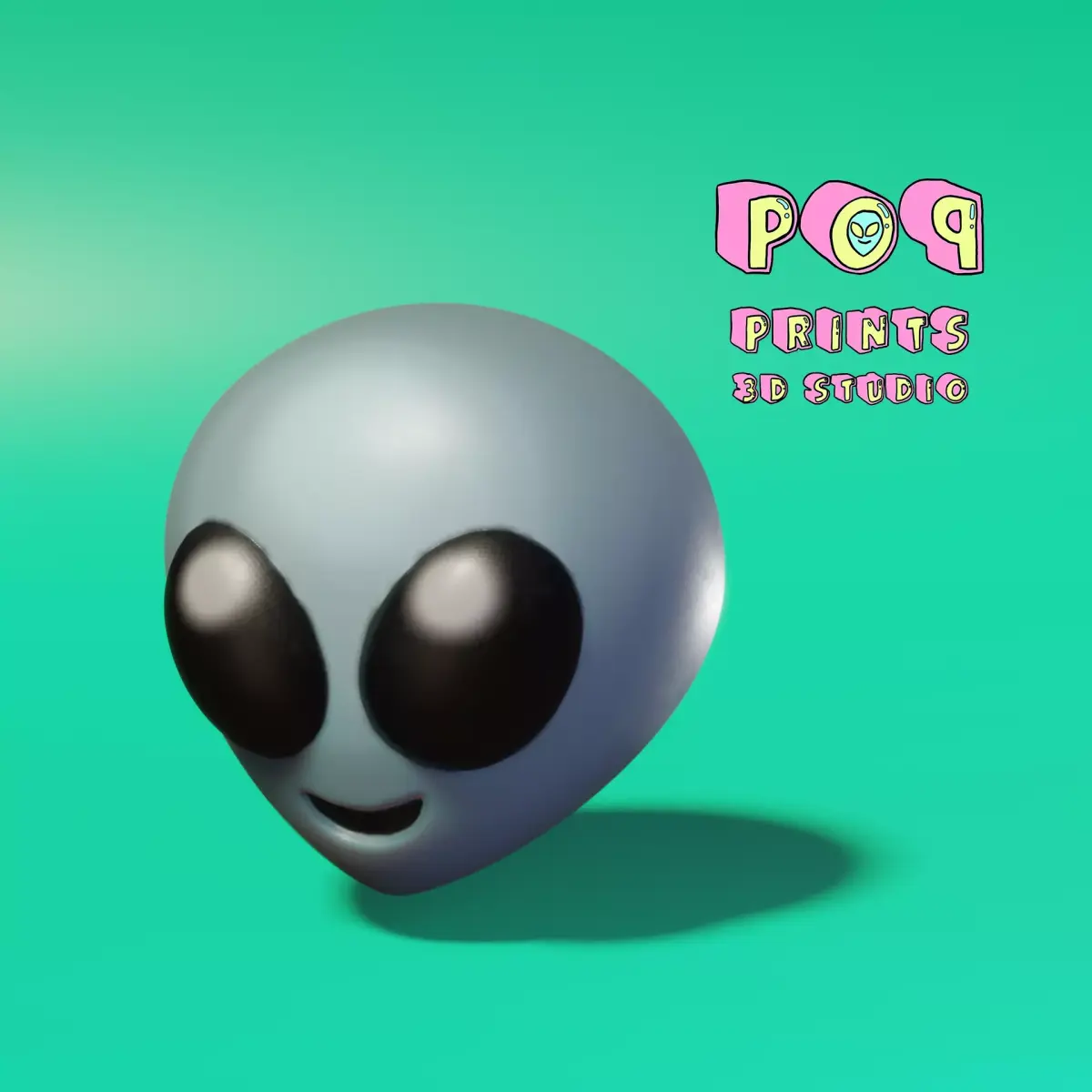 Alien Emoji 3D model