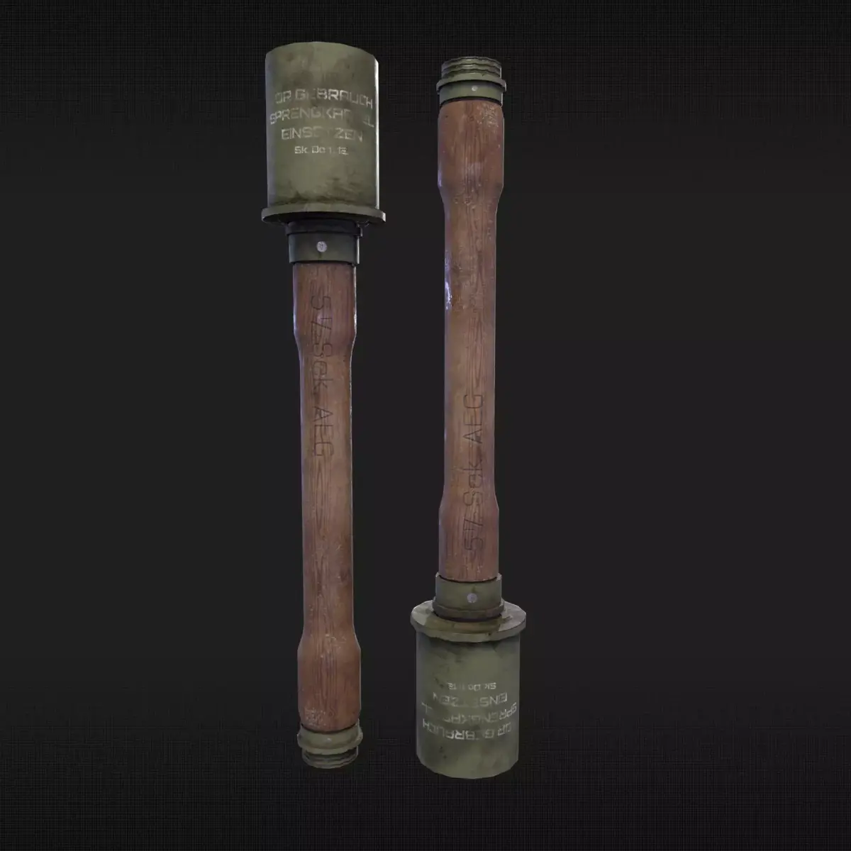 StielHandGranate Low-poly 3D model purchase