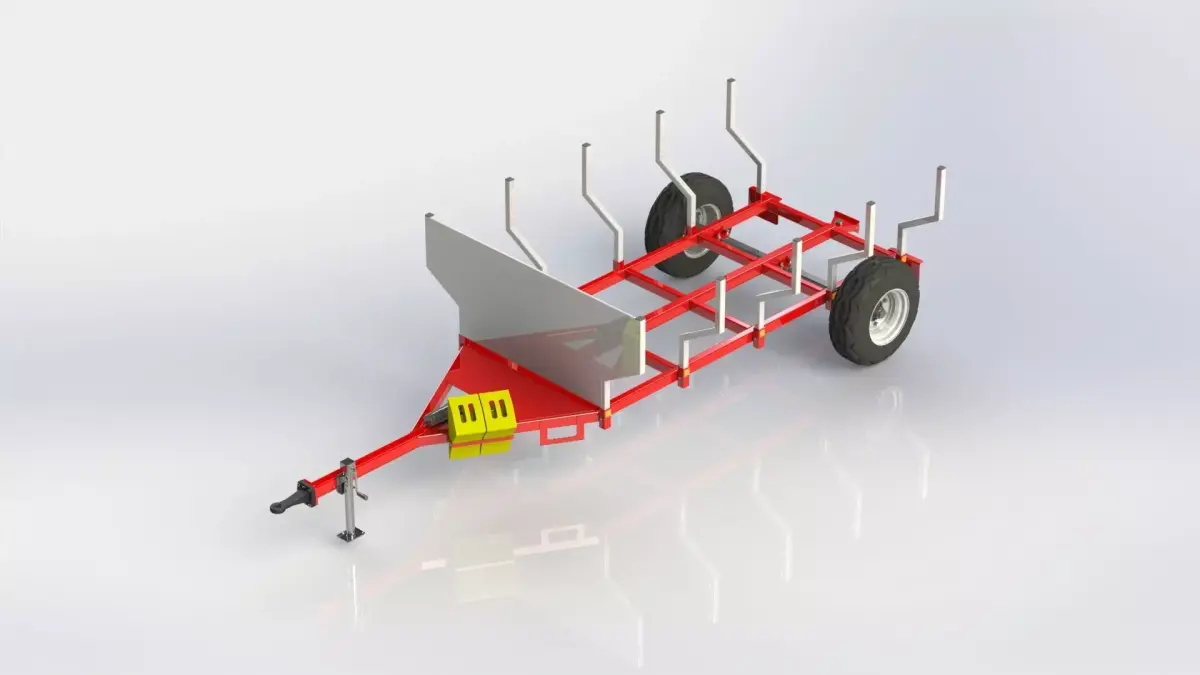WG 6003 - Trailer for wood 3D model