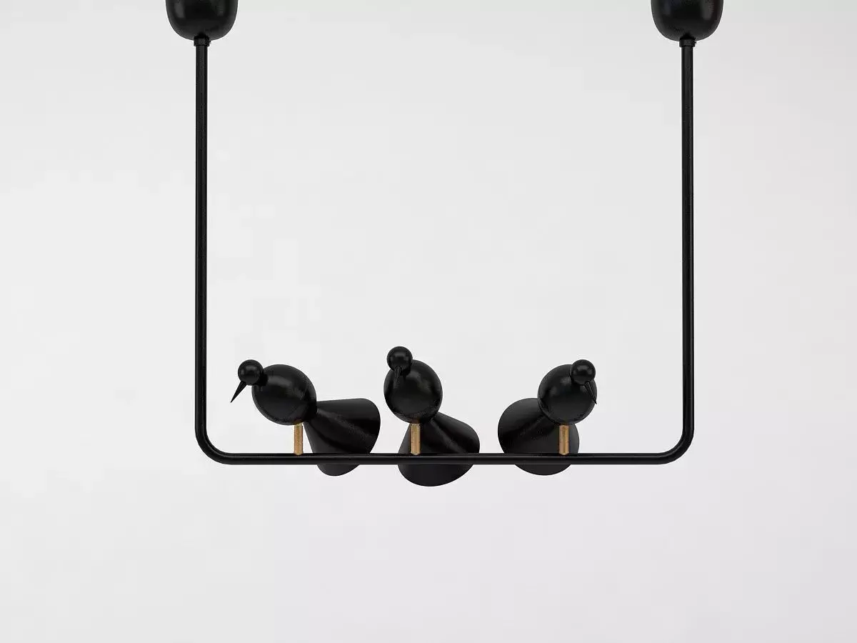Alouette Ceiling 3 Birds 3D model