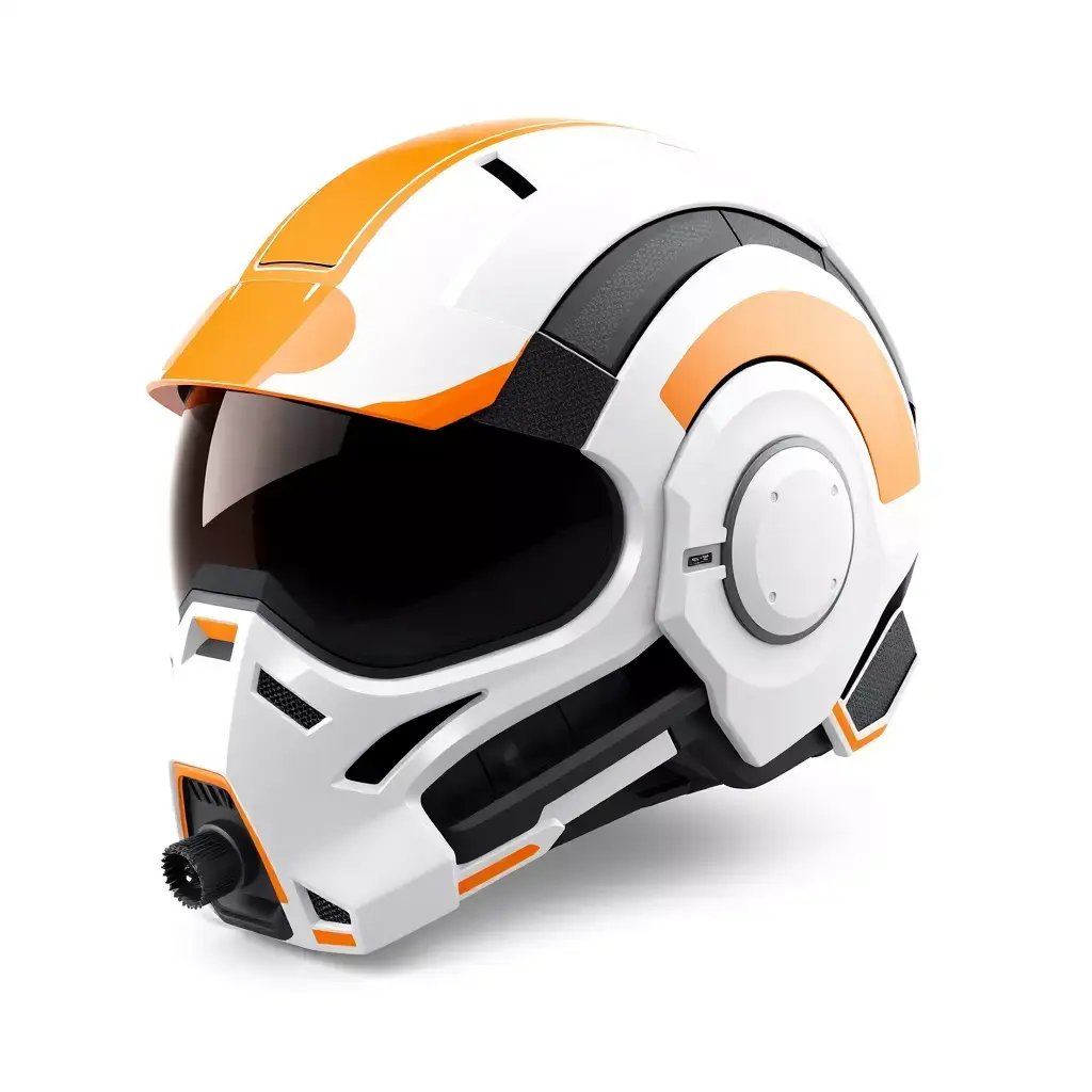 Futuristic SciFi Pilot Helmet Low-poly 3D model purchase