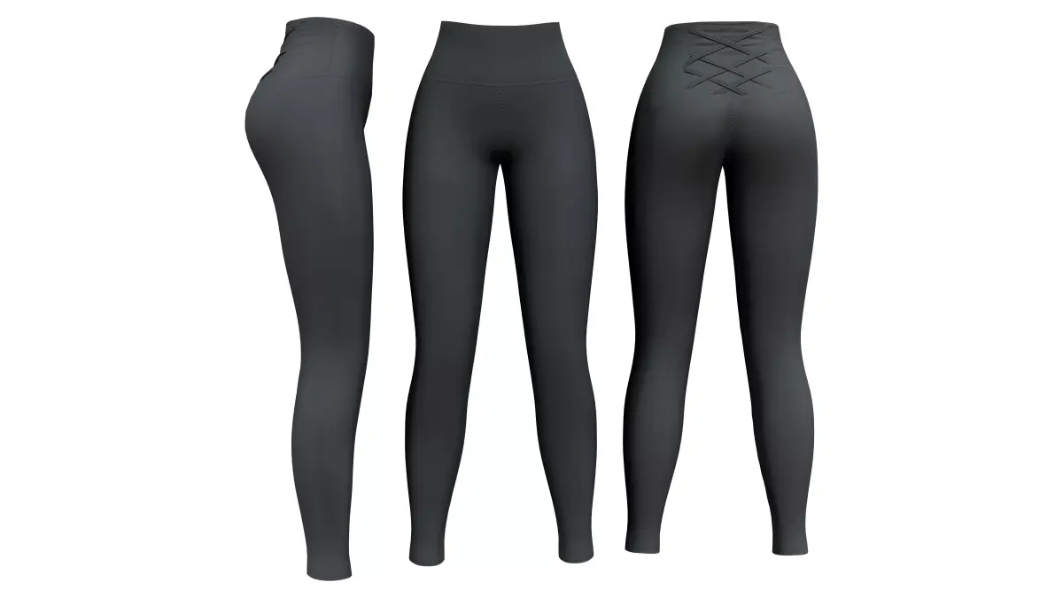 Yoga Pants Low-poly 3D model