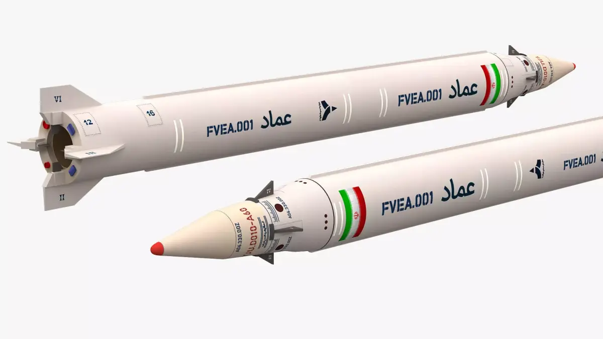 Emad Iranian Ballistic Missile 3d Model 3D model
