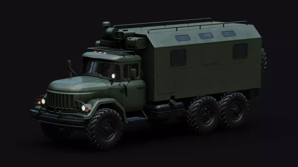 Soviet Army Command Vehicle Low-poly 3D model