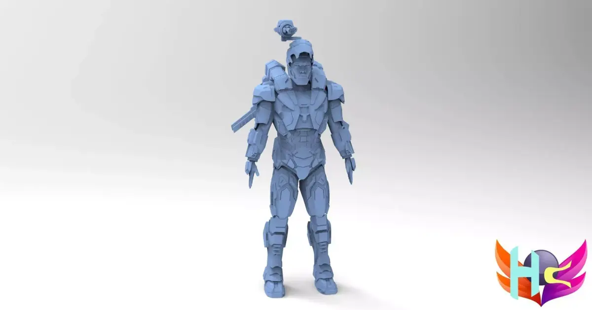 War Machine Inifinity War MK4 Armor  3D model