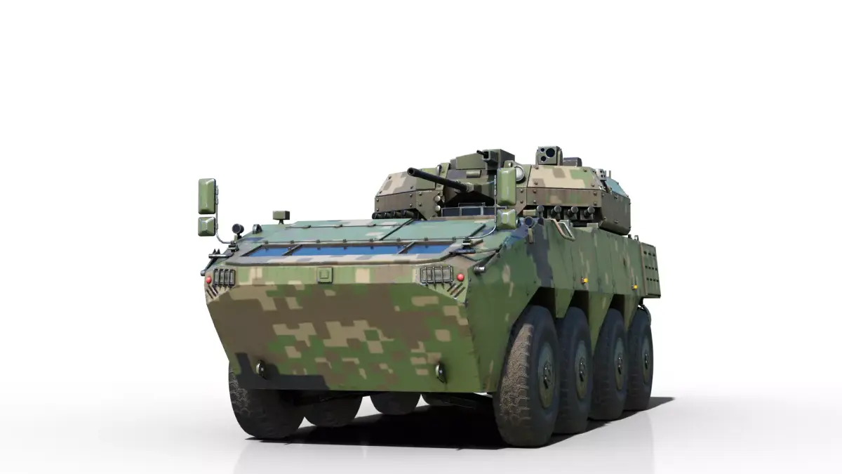 4 coatings of PLA Army ZBL191 ZBL-191 Infantry Fighting Vehicle Low-poly 3D model