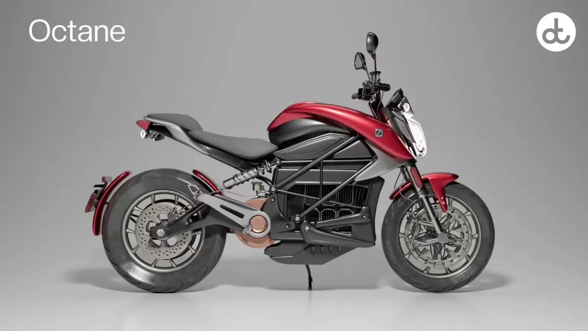 Zero SR-F Motorcycle Low-poly 3D model